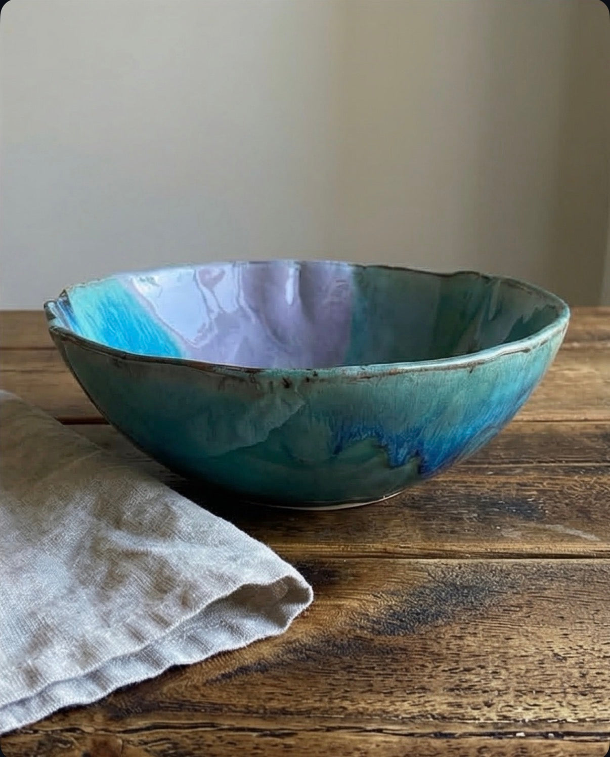 Handmade Ceramic Centrepiece Bowl - 25cm