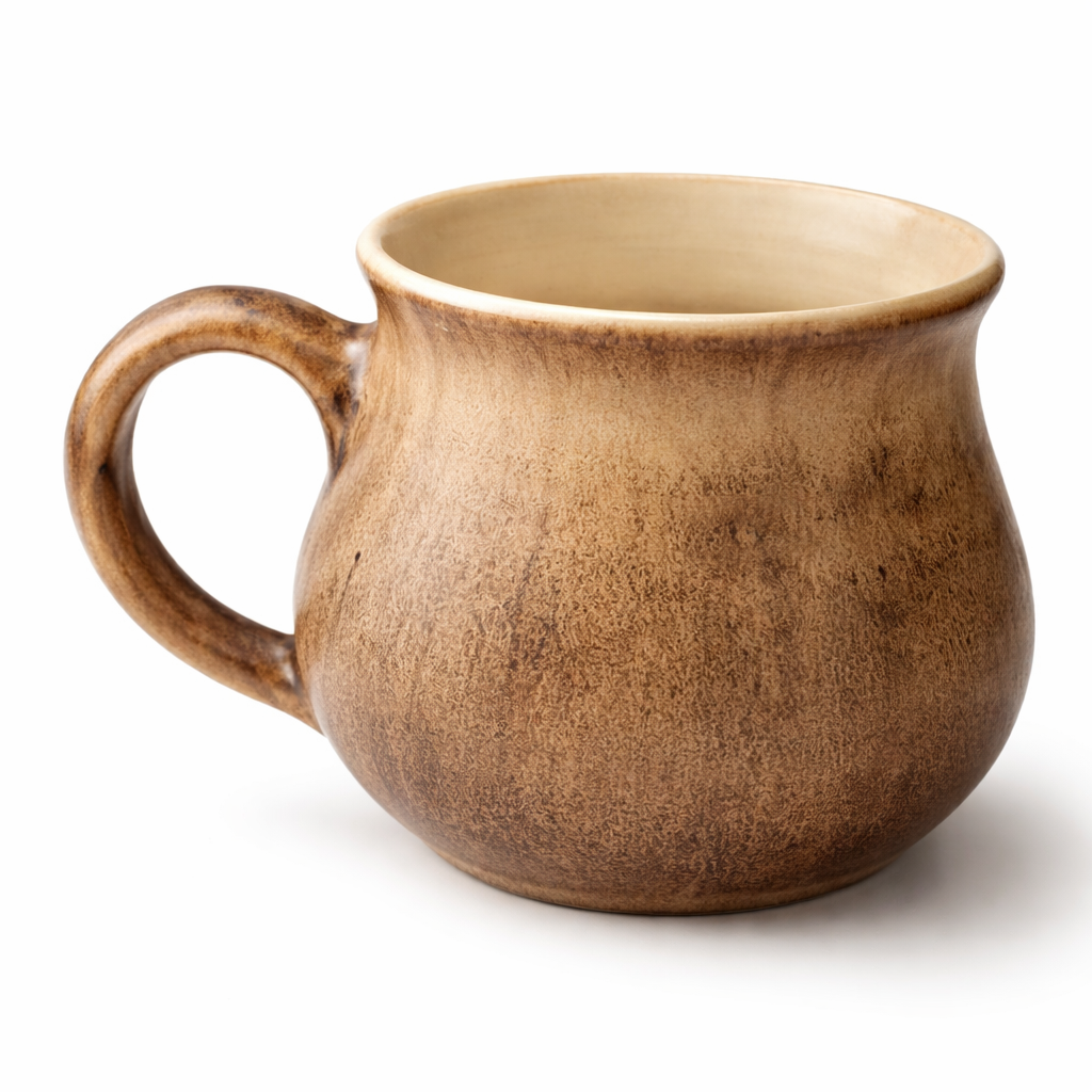 Handmade Ceramic Cup - Sandstone Beige Tone