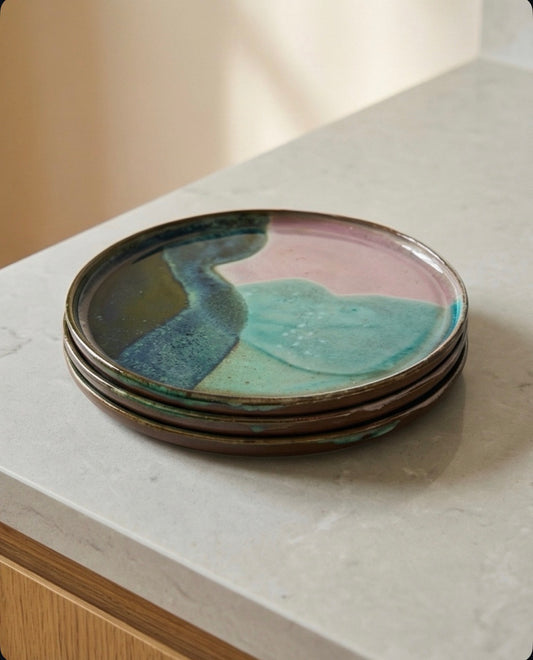 Handmade Ceramic Plate - 22.5cm