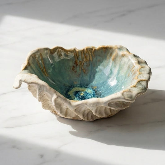 Handmade Shell-Inspired Ceramic Dish