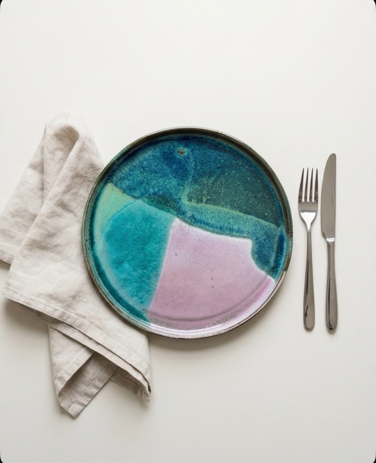 Handmade Ceramic Plate - 25.5cm